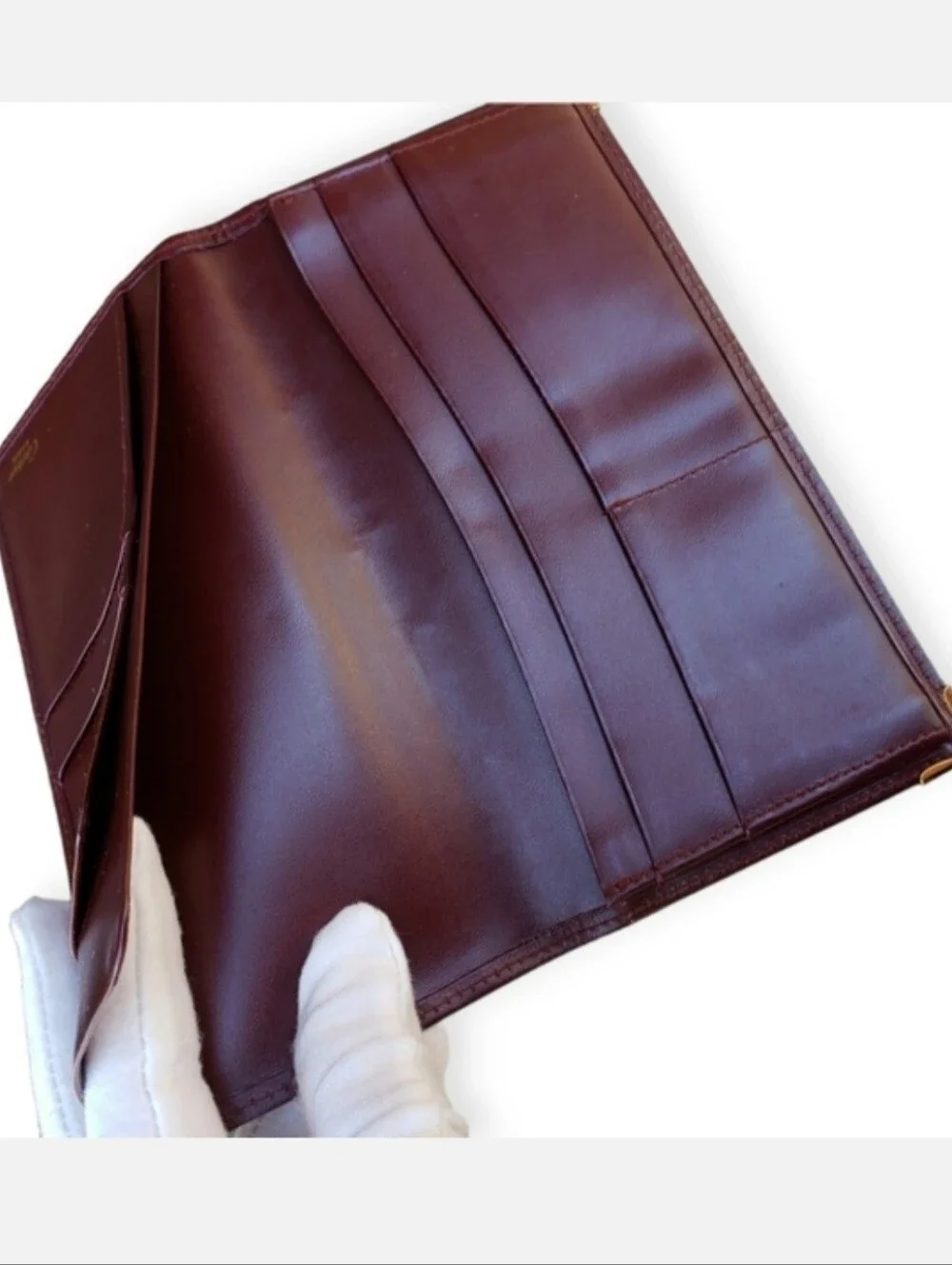 CARTIER 💯% Authentic $790 Vintage Long Leather Credit Card Wallet